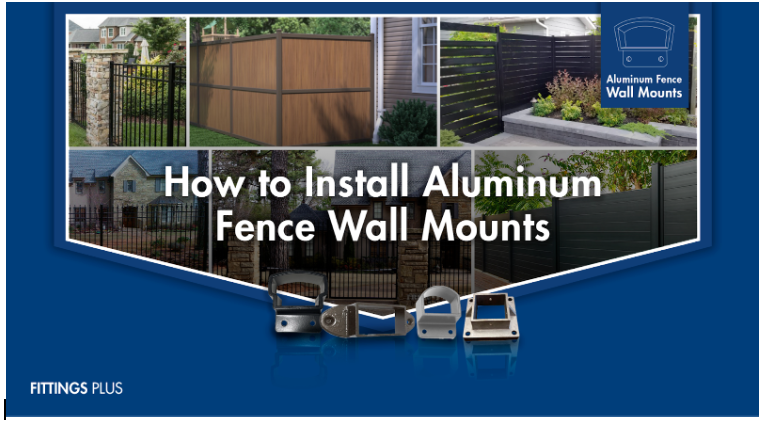 How to install Aluminum fence Wall Mounts
