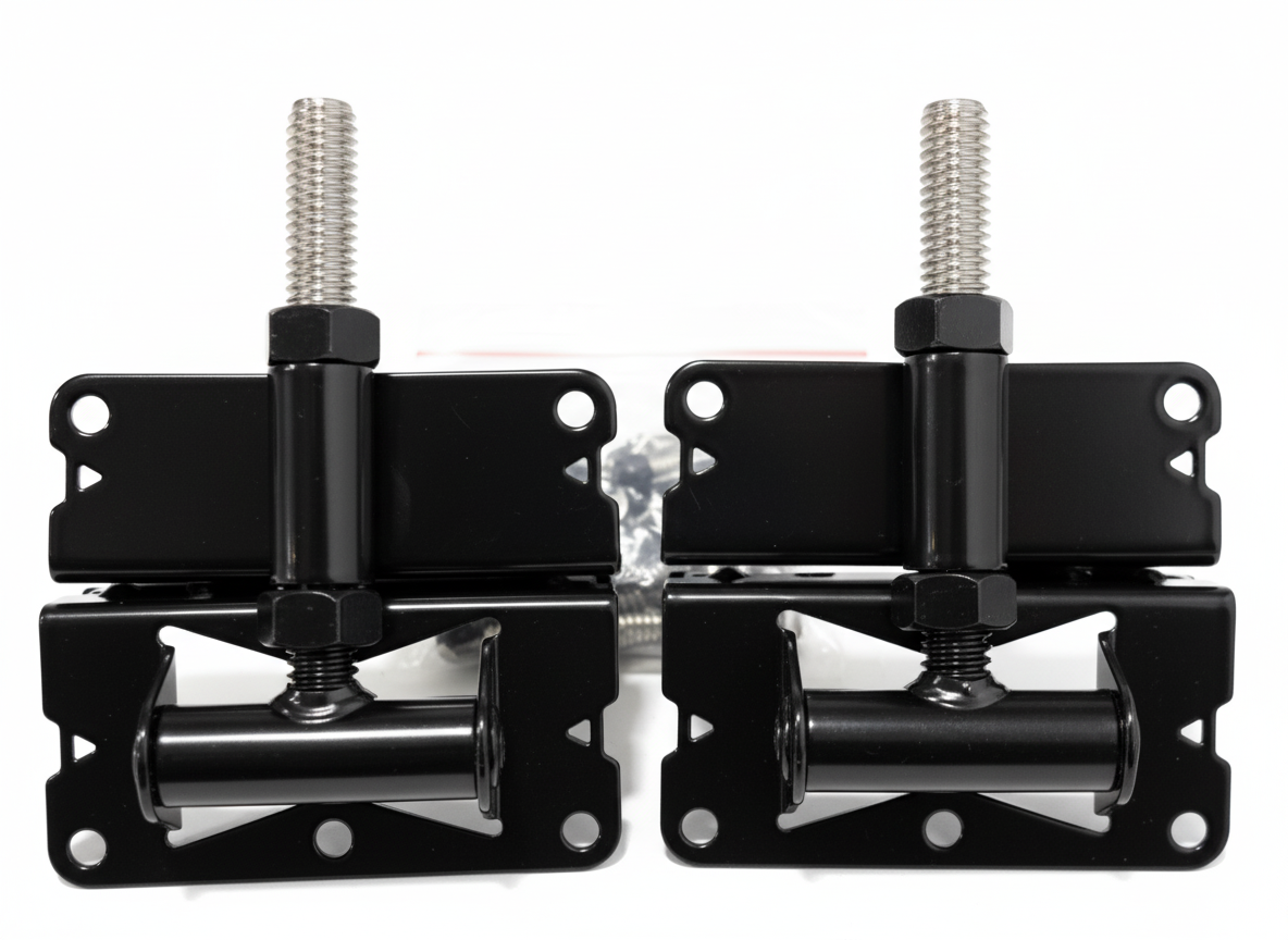 STAINLESS STEEL SPRING HINGE - BLACK (PAIR)
