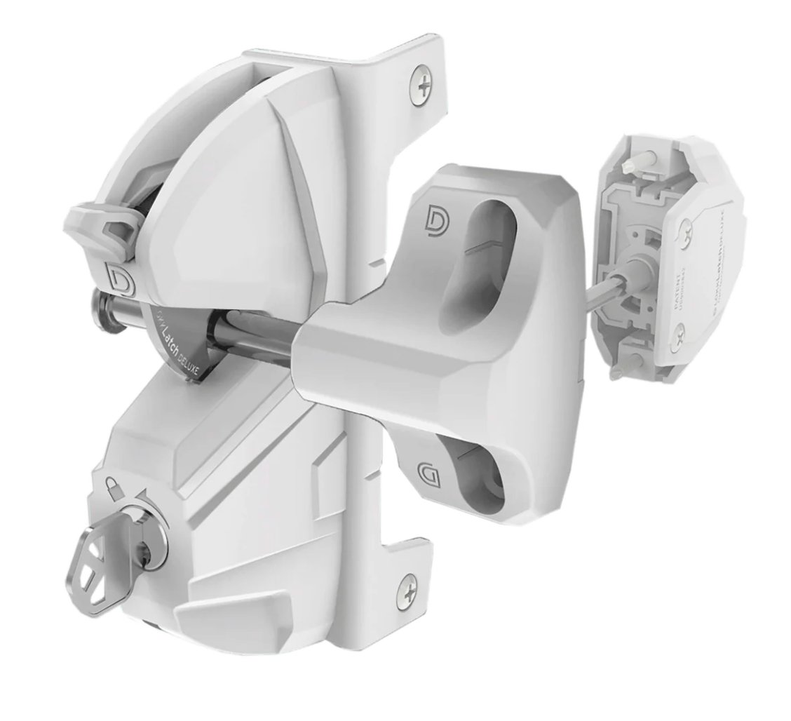 D&D LOKKLATCH - DELUXE GRAVITY LATCH - WHITE