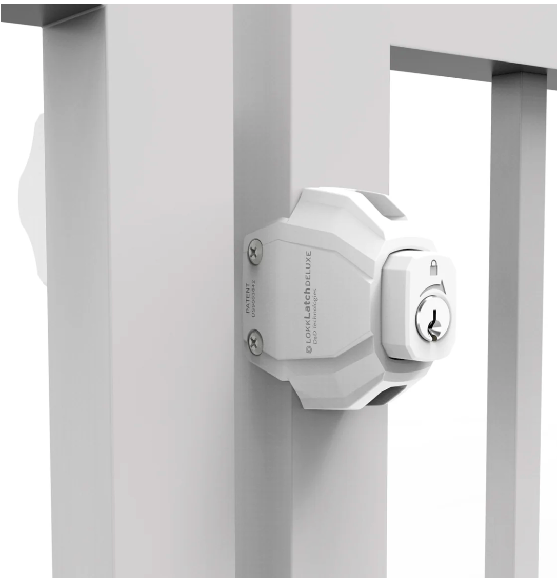 D&D LOKKLATCH - DELUXE GRAVITY LATCH - WHITE