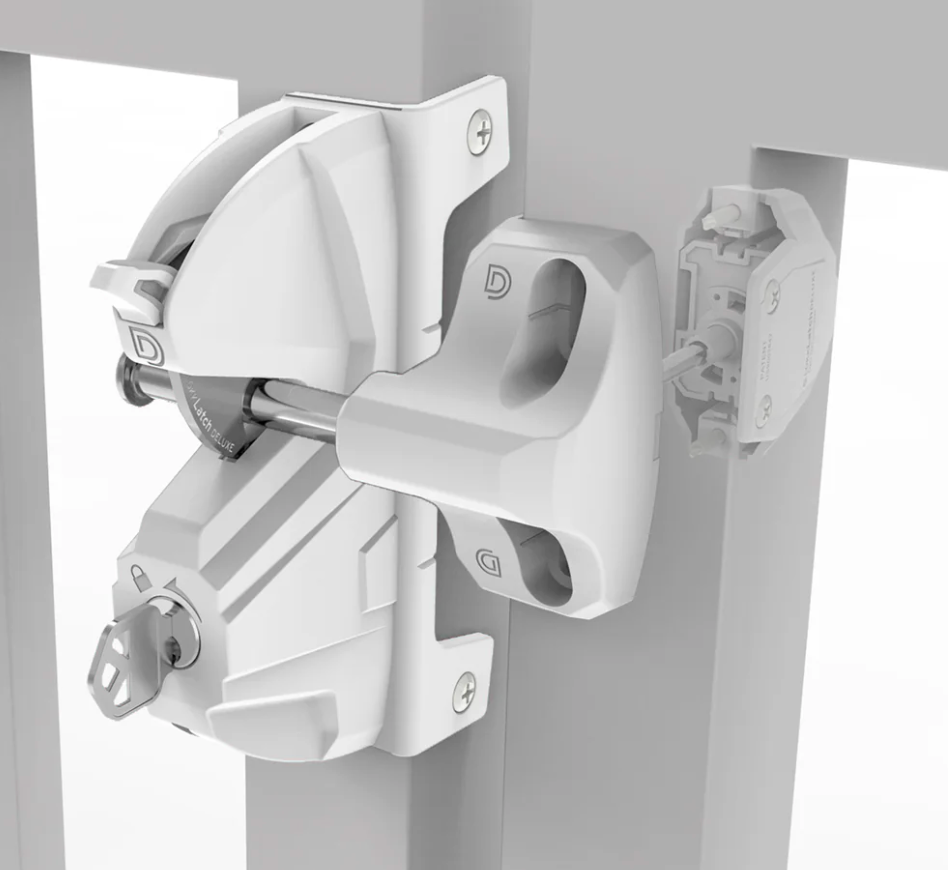 D&D LOKKLATCH - DELUXE GRAVITY LATCH - WHITE