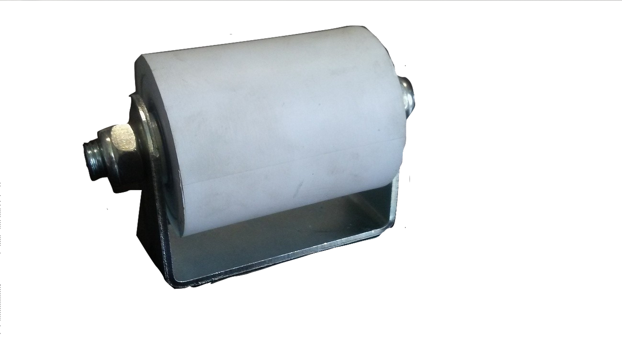 3" GUIDE ROLLER with GALV BRACKET - WHITE