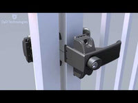 D&D LOKKLATCH - MAGNETIC - DUAL-SIDED - PUSH/PULL HANDLE - BLACK