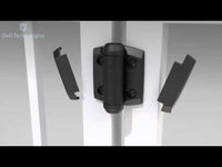 D&D 3-3/4" TRUCLOSE HINGE with LEGS - BLACK (PAIR)